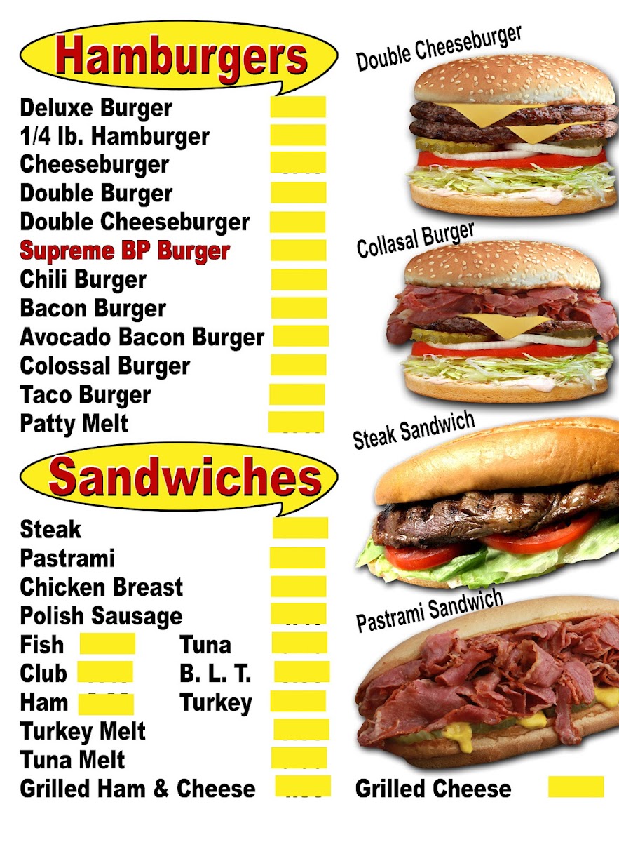 Burger Palace Menu - Image 5